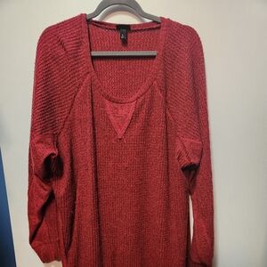 Torrid SZ 4 Red and Black Sweater